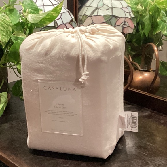 Casaluna Bedding Nwt Casaluna 0 Linen King Sheet Set Poshmark